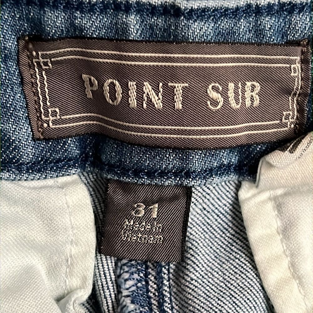 J Crew Point Sur Wide Leg Crop High Rise Jeans, Size 31 - Picture 8 of 9